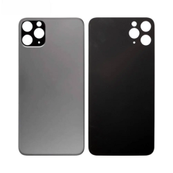 Vitre Arri&egrave;re Grise Sid&eacute;ral Pour iPhone 11 Pro (Large Hole)