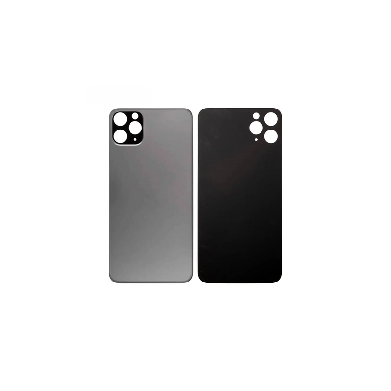 Vitre Arri&egrave;re Grise Sid&eacute;ral Pour iPhone 11 Pro (Large Hole)
