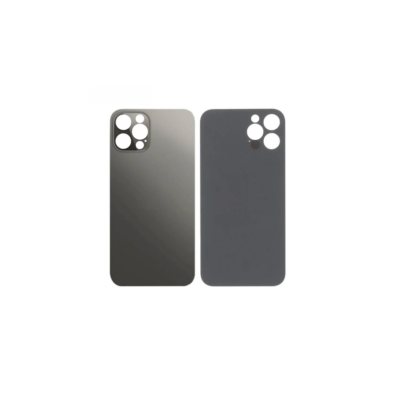 Vitre Arri&egrave;re Graphite Pour iPhone 12 Pro (Large Hole)