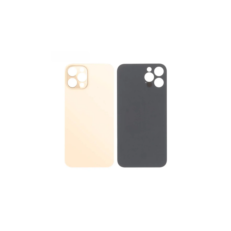 Vitre Arri&egrave;re Or Pour iPhone 12 Pro (Large Hole)