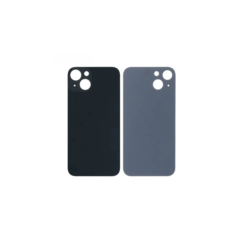 Vitre Arri&egrave;re Minuit Pour iPhone 13 Mini (Large Hole)