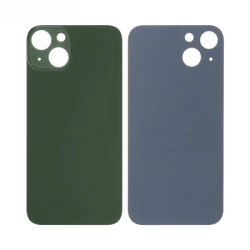 Vitre Arri&egrave;re Verte Pour iPhone 13 Mini (Large Hole)