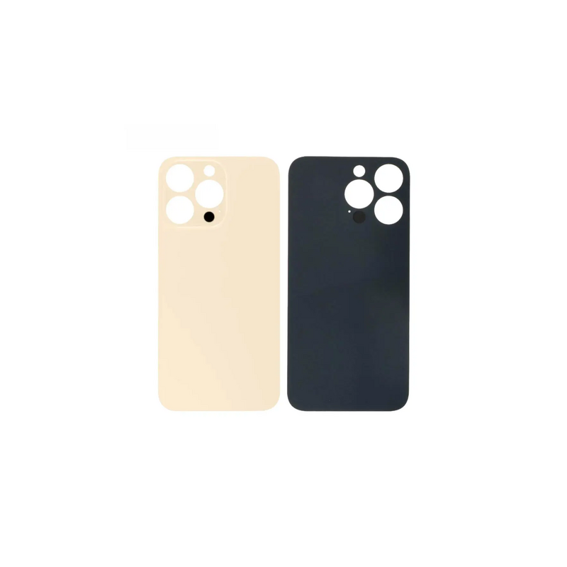 Vitre Arri&egrave;re Or Pour iPhone 13 Pro (Large Hole)