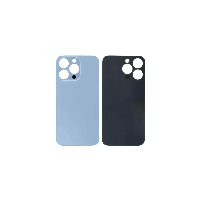 Vitre Arri&egrave;re Bleu Alpin Pour iPhone 13 Pro Max (Large Hole)