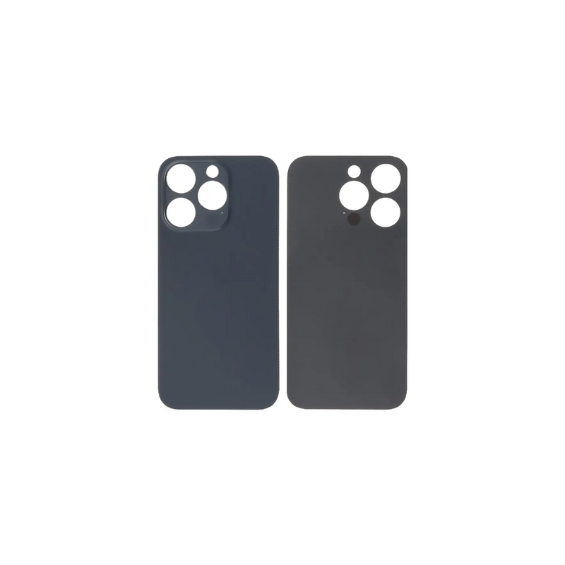 Vitre Arri&egrave;re Noire / Grise Sid&eacute;ral Pour iPhone 14 Pro (Large Hole)