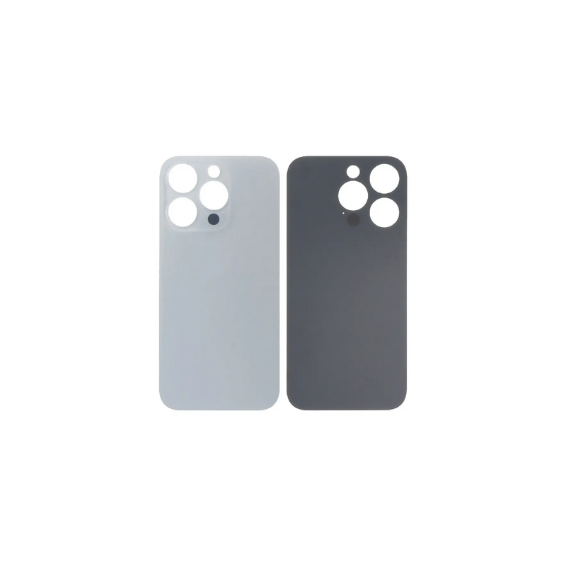 Vitre Arri&egrave;re Argent Pour iPhone 14 Pro (Large Hole)
