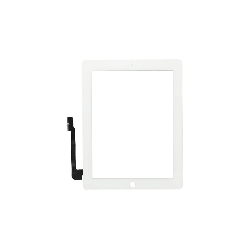 Vitre Tactile Compatible iPad 3 + Stickers 3M Blanc