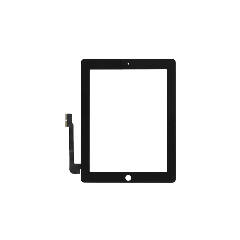 Vitre Tactile Compatible iPad 4 + Stickers 3M Noir