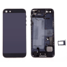 Coque Compl&egrave;te Arri&egrave;re Assembl&eacute;e Compatible iPhone 5 noir