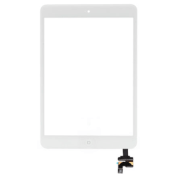 Vitre tactile iPad mini 1 / 2 blanche avec bouton Home
