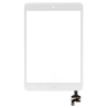 Vitre Tactile Assembl&eacute;e Compl&egrave;te Compatible iPad Mini 1/2 BLANC