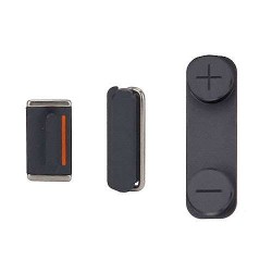 Lot de boutons Power, volume et vibreur iPhone 5S &mdash; noir