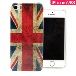 Coque rigide iPhone 5 / 5S motif britannique vintage