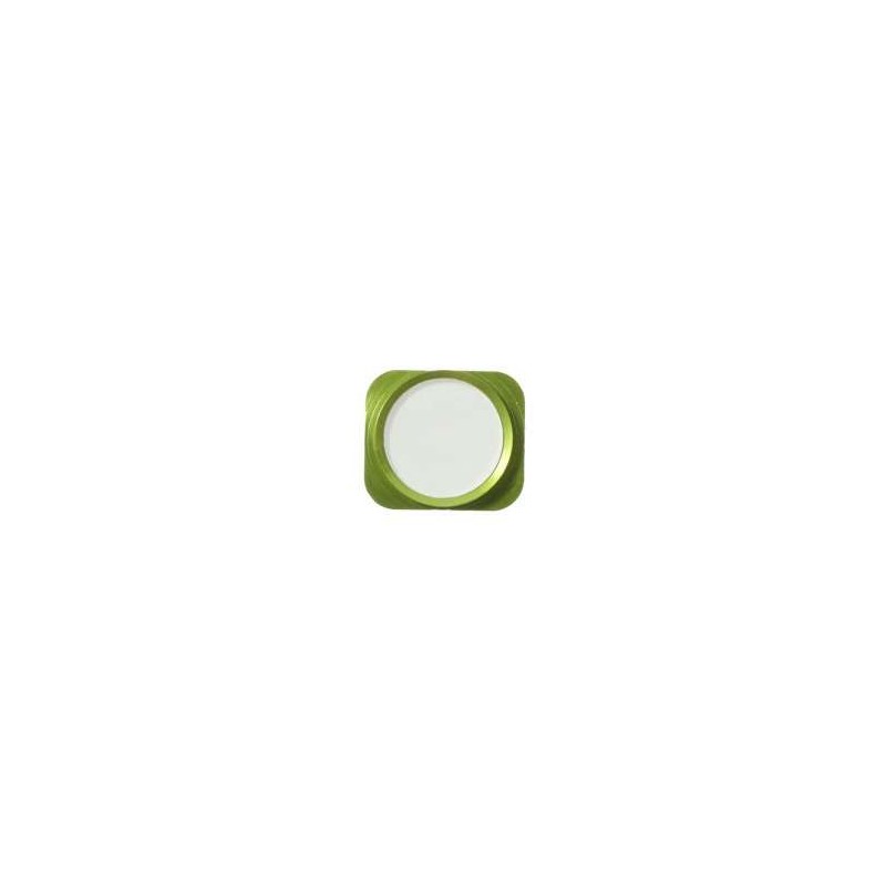 Bouton home Look iPhone 5S Compatible iPhone 5 VERT / BLANC