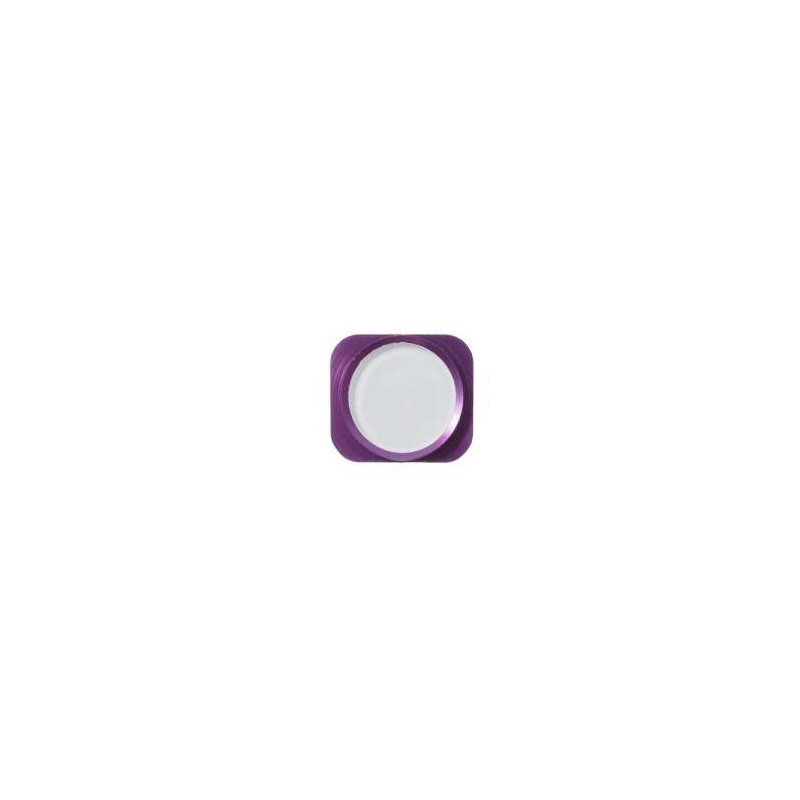Bouton home Look iPhone 5S Compatible iPhone 5 VIOLET / BLANC