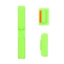 Lot de boutons Power, volume et vibreur iPhone 5C &mdash; vert