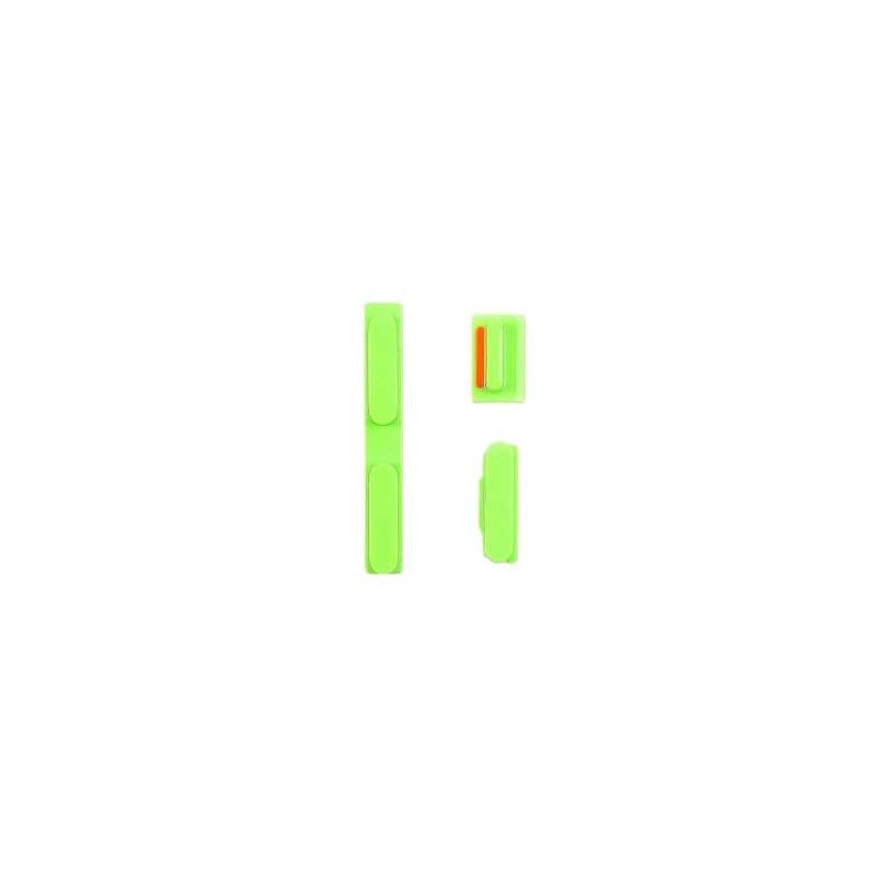Lot Boutons Power / Volume / Vibreur iPhone 5C VERT