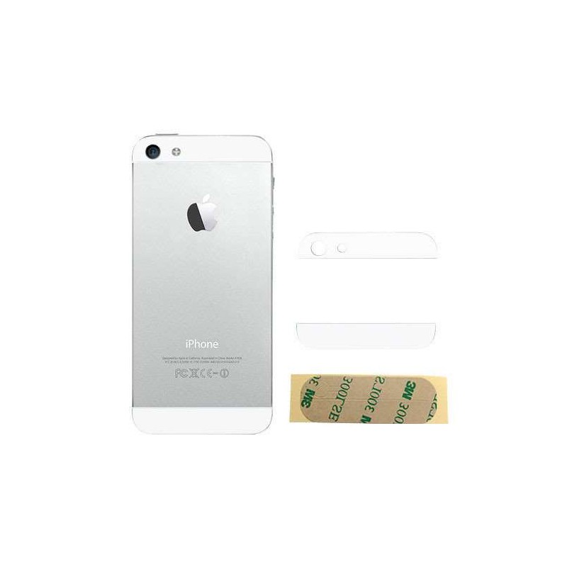 Vitres Arri&egrave;res Laqu&eacute;es Compatible iPhone 5 Blanc