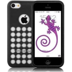 Coque en silicone noire pour iPhone 5C