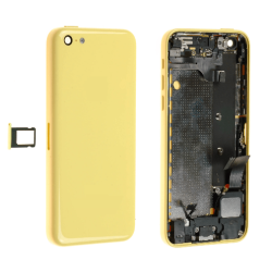 Coque arri&egrave;re assembl&eacute;e iPhone 5C jaune sans logo