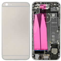 Coque Compl&egrave;te Assembl&eacute;e Compatible iPhone 6 Plus Noir / Gris Sideral