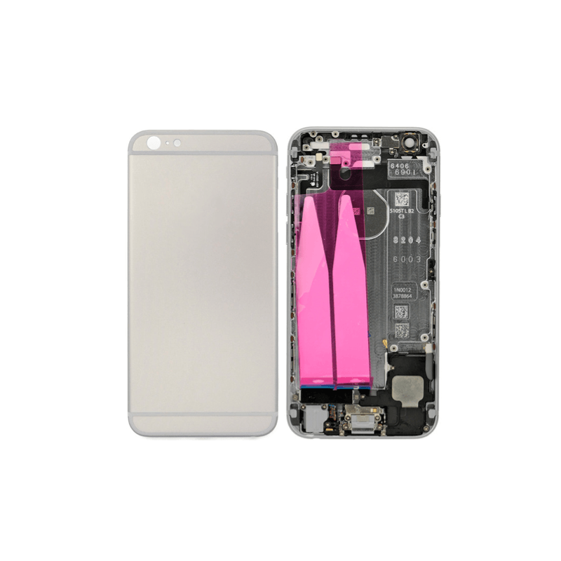 Coque Compl&egrave;te Assembl&eacute;e Compatible iPhone 6 Plus Noir / Gris Sideral