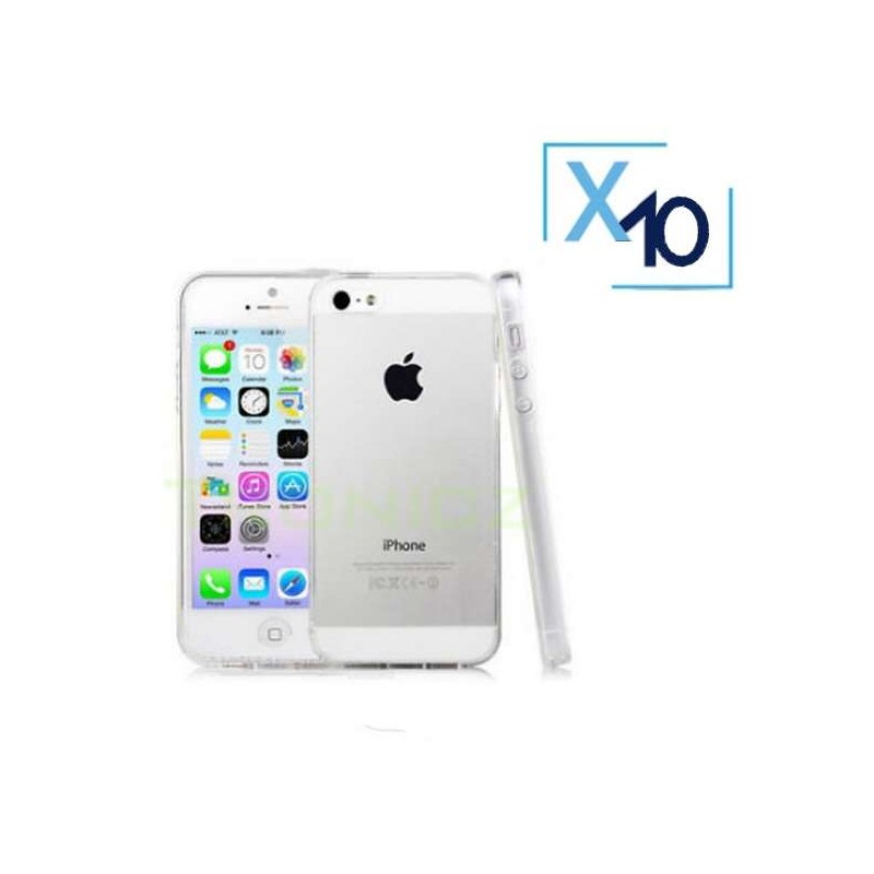 Lot x10 Coque de Protection Transparente iPhone 5 / 5S