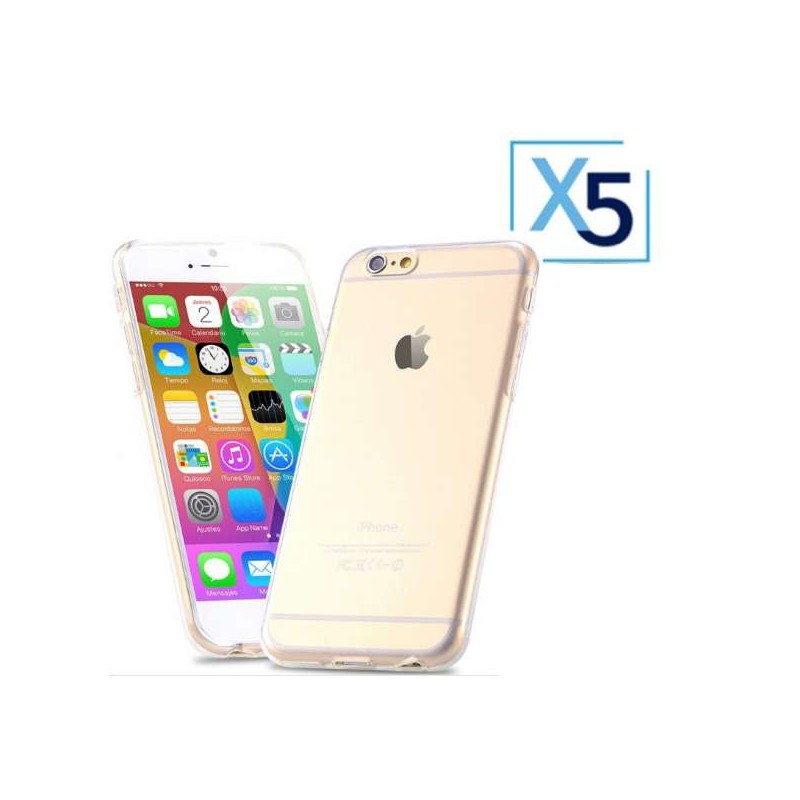 Lot x5 Coque de Protection Transparente iPhone 6 / 6S