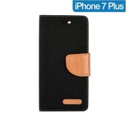 Coque Portefeuille Noir iPhone 7 Plus