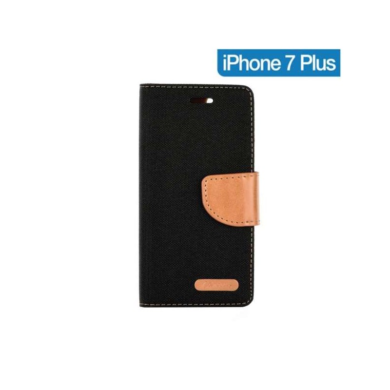 Coque Portefeuille Noir iPhone 7 Plus