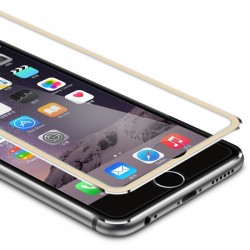 Film Anti - choc 3D en verre tremp&eacute; avec bordures iPhone 5/5S/5C/SE