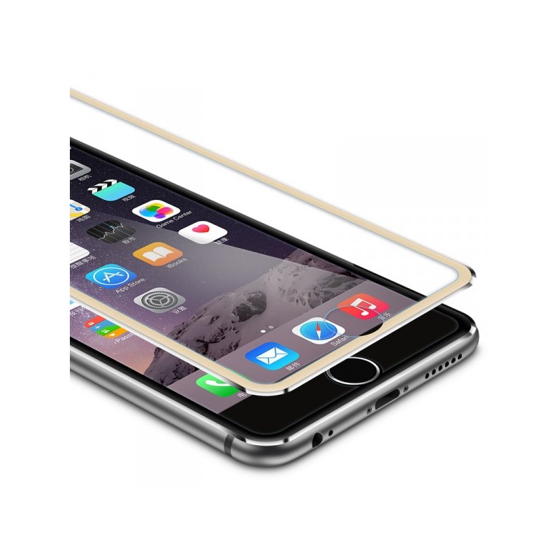 Film Anti - choc 3D en verre tremp&eacute; avec bordures iPhone 5/5S/5C/SE
