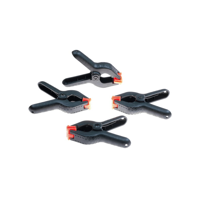 Set de 4 Grandes Pinces Plastique de Serrage