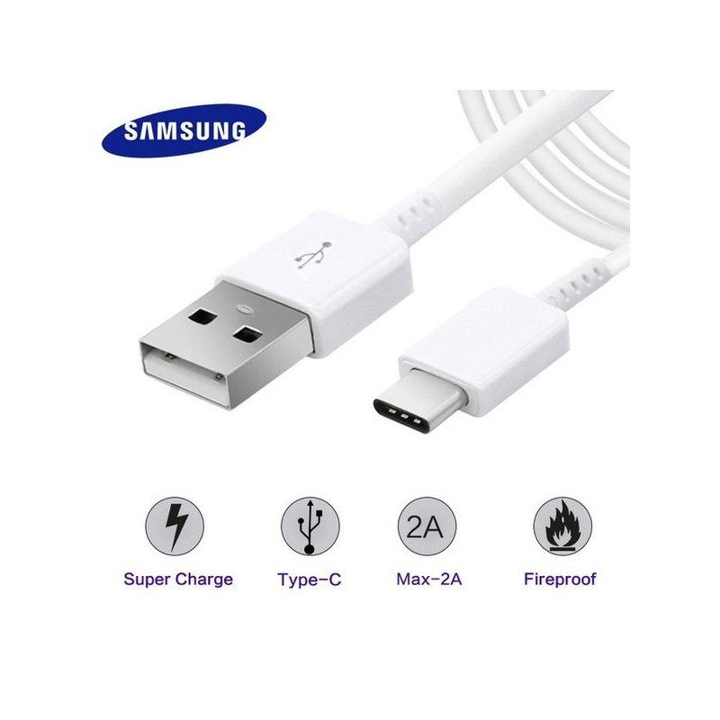 C&acirc;ble Chargeur Original Samsung Type C 1.5m Blanc