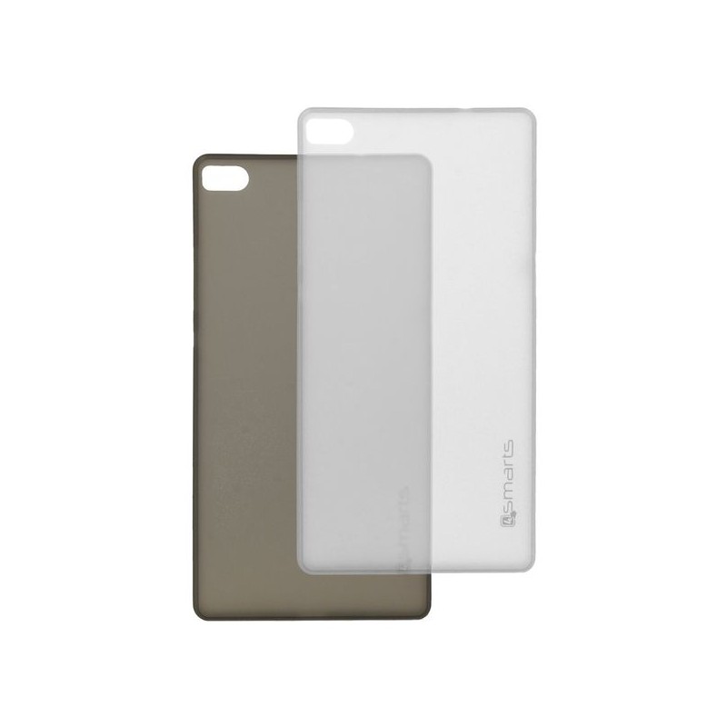Lot 2 Coques TPU Huawei P8 Noir / Blanc