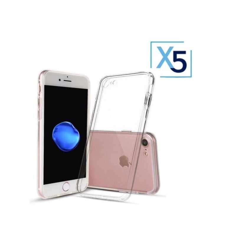 Lot x5 Coque de Protection Transparente iPhone 7 / 8
