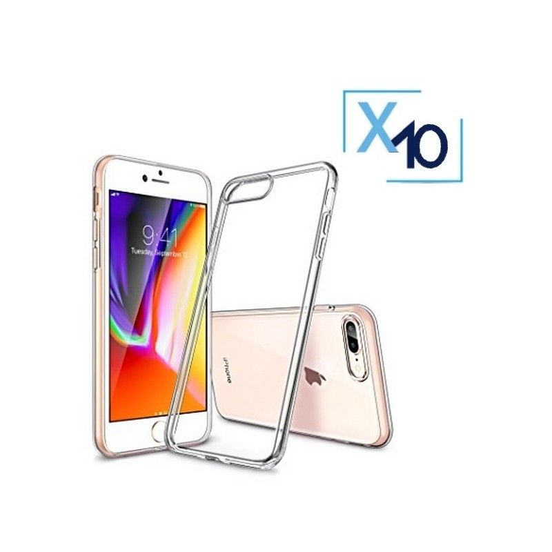 Lot x10 Coque de Protection Transparente iPhone 7+ / 8+