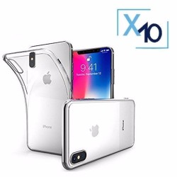 Lot x10 Coque de Protection Transparente iPhone X / XS