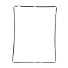 Joint Cadre Plastique Noir pour Bordure iPad 2 / 3 / 4
