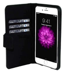 Coque Portefeuille Rabat / Magnet Noir iPhone 7 Plus / 8 Plus