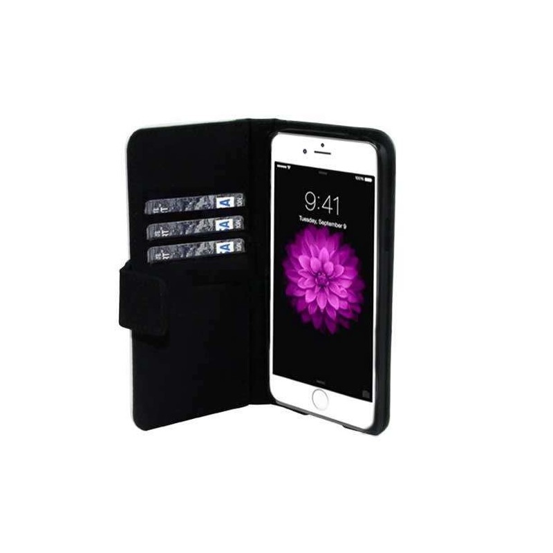 Coque Portefeuille Rabat / Magnet Noir iPhone 7 Plus / 8 Plus
