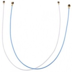Lot de 2 antennes Co-axial R&eacute;seau Bleu / Blanc Samsung Note 10 Lite
