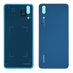 Vitre Arri&egrave;re Compatible Huawei P20 Bleu