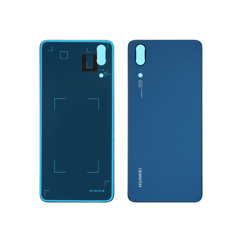 Vitre Arri&egrave;re Compatible Huawei P20 Bleu