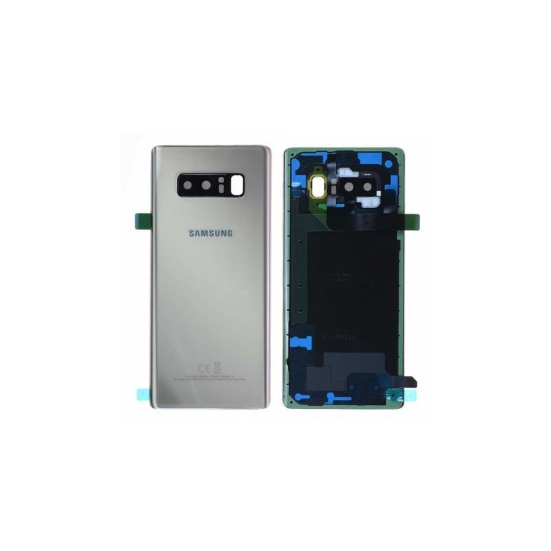 Vitre / Cache Batterie / Arri&egrave;re Samsung Galaxy Note 8 ARGENT
