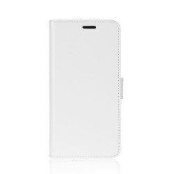 Coque Portefeuille Rabat / Magn&eacute;tique Cuir Blanc iPhone XS Max