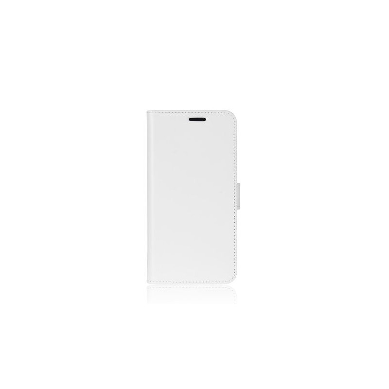 Coque Portefeuille Rabat / Magn&eacute;tique Cuir Blanc iPhone XS Max