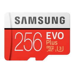 Carte M&eacute;moire Micro-SD Samsung Evo+ 256Go
