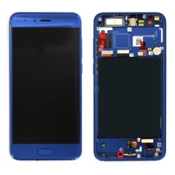 Ecran LCD / Vitre sur Ch&acirc;ssis Huawei Honor 9 Bleu