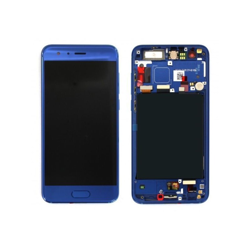 Ecran LCD / Vitre sur Ch&acirc;ssis Huawei Honor 9 Bleu